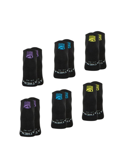 Lot de 6 paires de socquettes homme Training Dry Athena - Kiabi