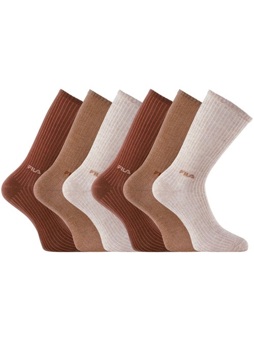 Lot de 6 Paires de tennis femme Urban Natural FU6411 Fila - Kiabi