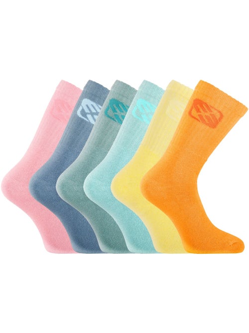 Lot de 6 paires de tennis homme colorées Neon Freegun - Kiabi