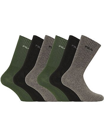 Lot de 6 paires de tennis homme en viscose de bambou fila