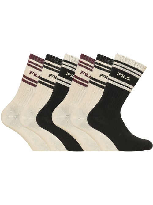 Lot de 6 paires de tennis homme lifestyle fila - Kiabi Lot de 6 paires de tennis homme lifestyle fila - Kiabi
