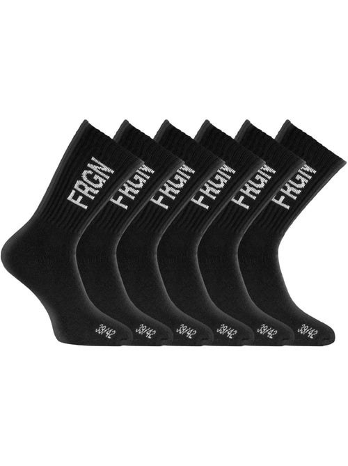 Lot de 6 paires de tennis homme modèle FRGN Freegun - Kiabi