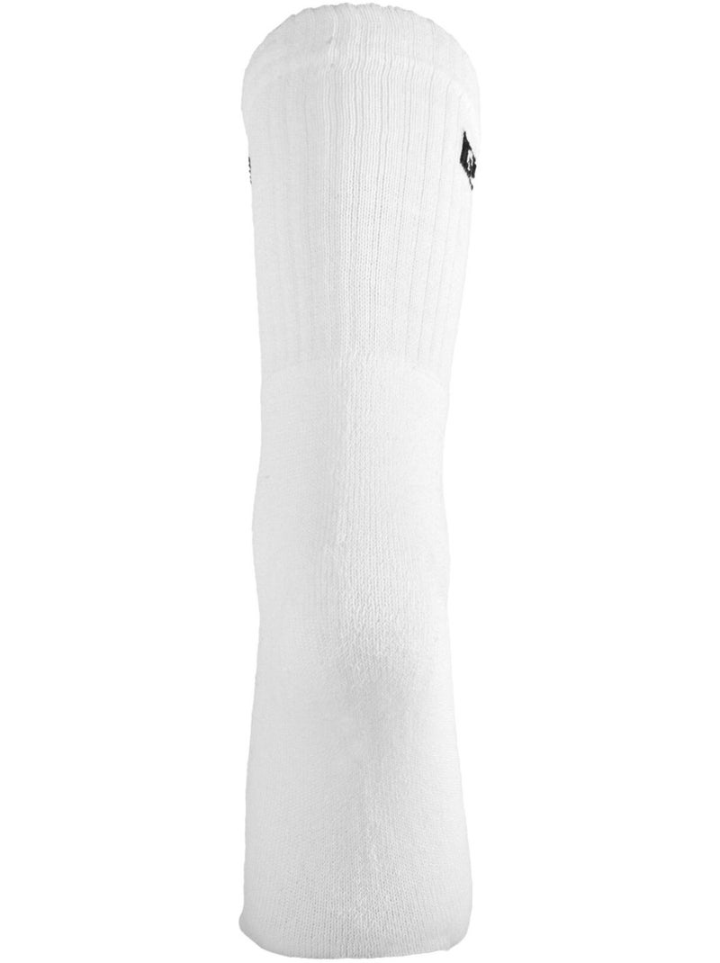 Lot de 6 paires de tennis homme uni logo noir 120 aiguilles spugna pierre cardin Blanc - Kiabi