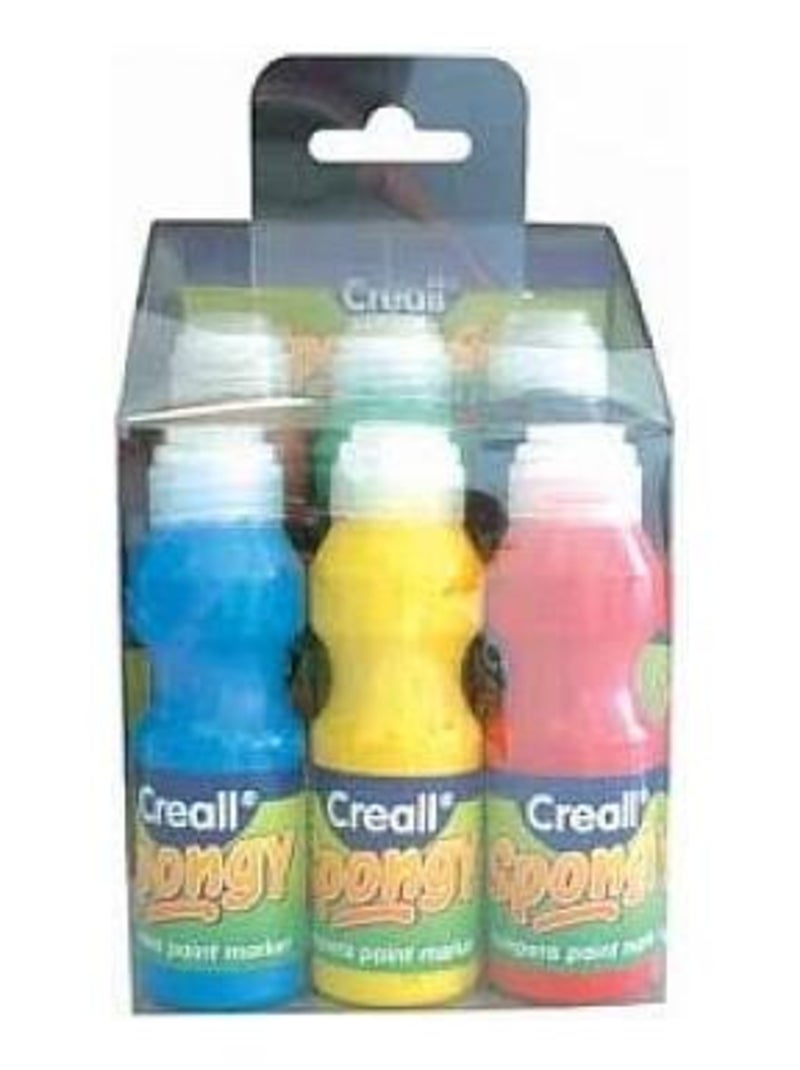 Lot de 6 Peintures à l'Éponge Creall Spongy pour Enfants N/A - Kiabi