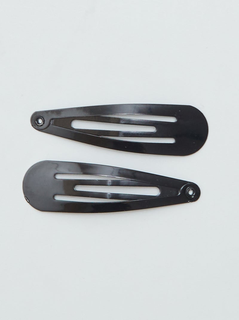 Lot de 6 pinces à cheveux noir - Kiabi