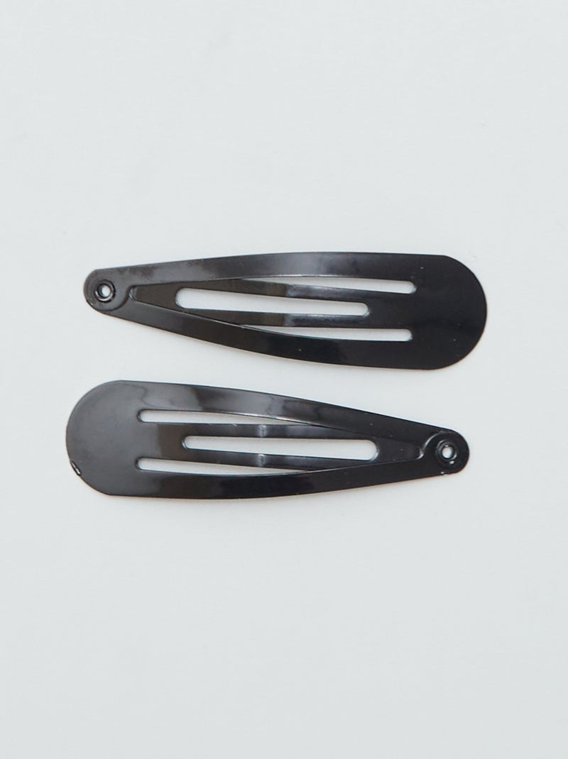 Lot de 6 pinces à cheveux noir - Kiabi