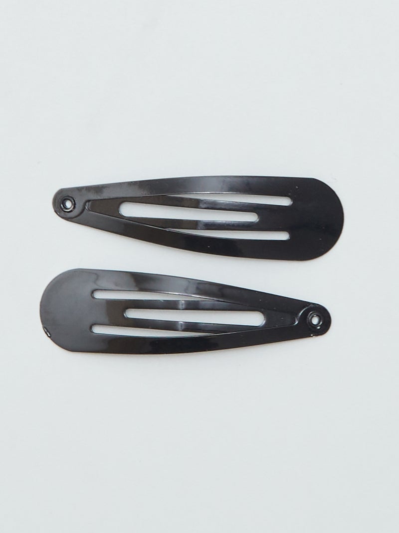 Lot de 6 pinces à cheveux noir - Kiabi