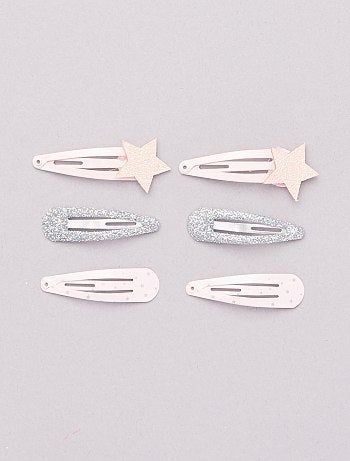 Lot de 6 pinces à cheveux