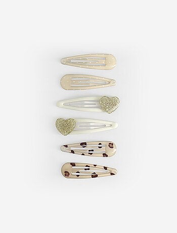 Lot de 6 pinces clic clac