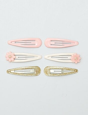 Lot de 6 pinces clic clac