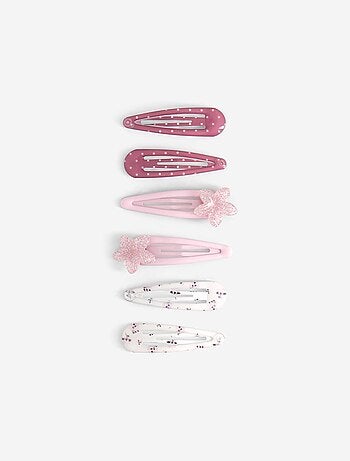 Lot de 6 pinces clic clac