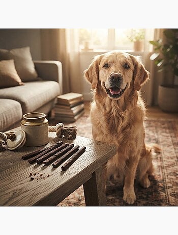 Lot de 6 saucisses boost aux insectes et collagène pour chien 600g