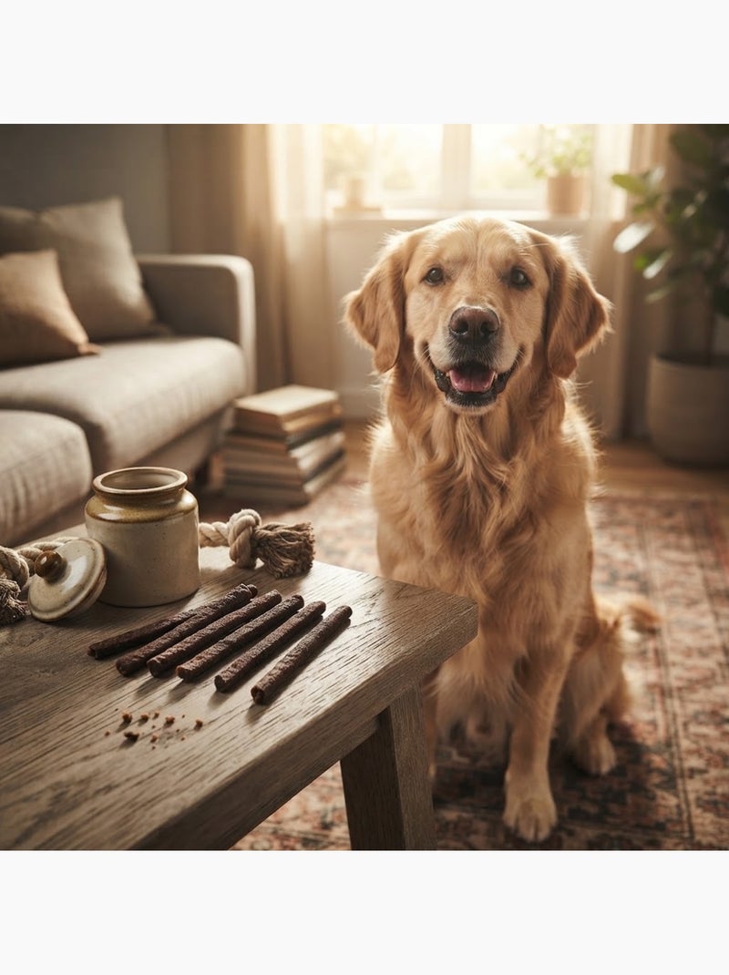 Lot de 6 saucisses boost aux insectes et collagène pour chien 600g Marron - Kiabi