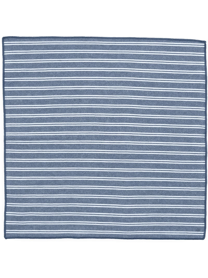 Lot de 6 serviettes de table coton LILI Bleu marine - Kiabi