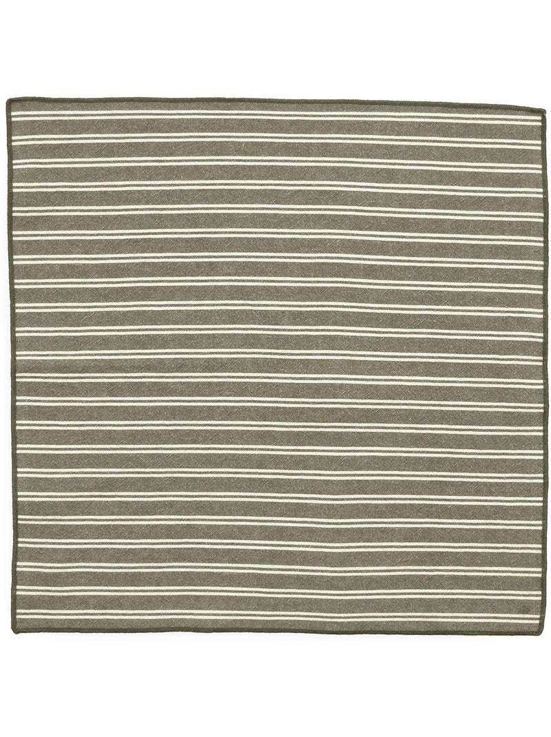 Lot de 6 serviettes de table coton LILI Kaki - Kiabi