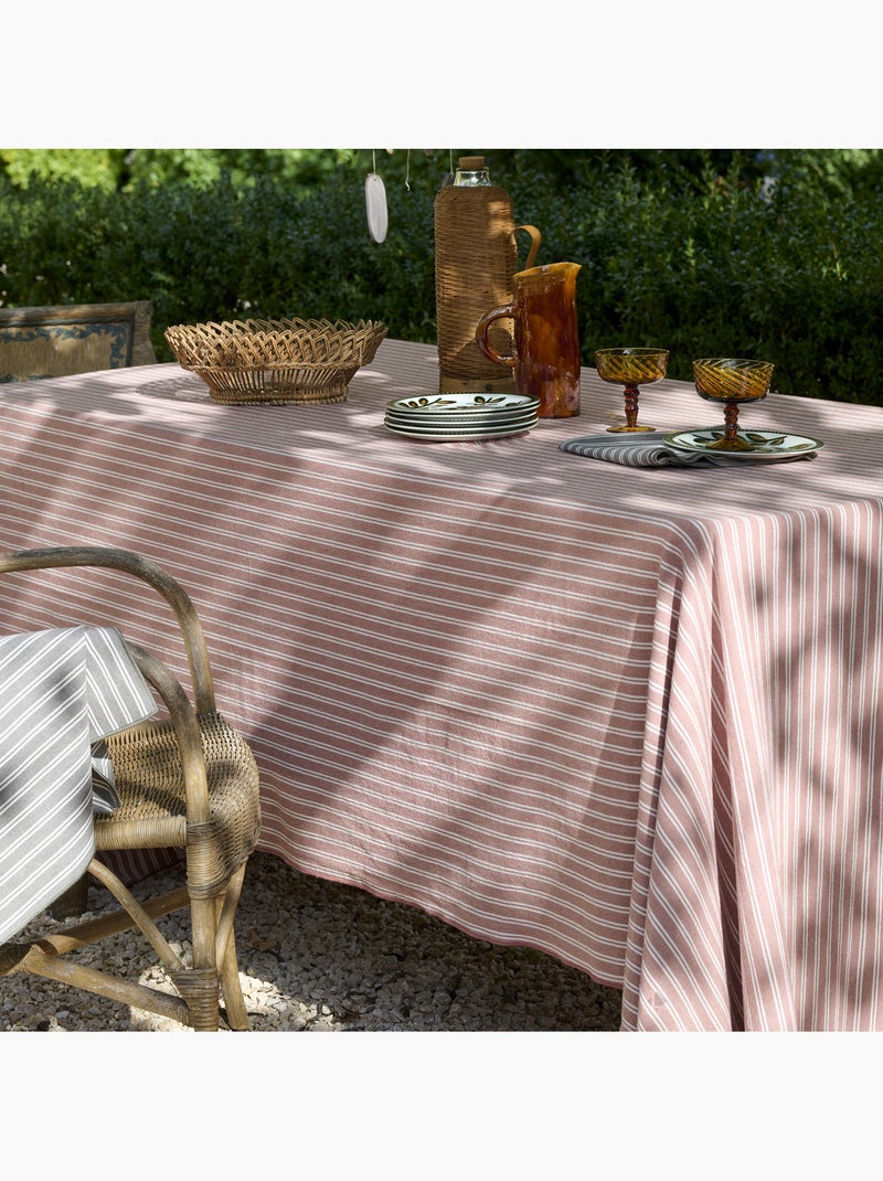 Lot de 6 serviettes de table coton LILI Kaki - Kiabi