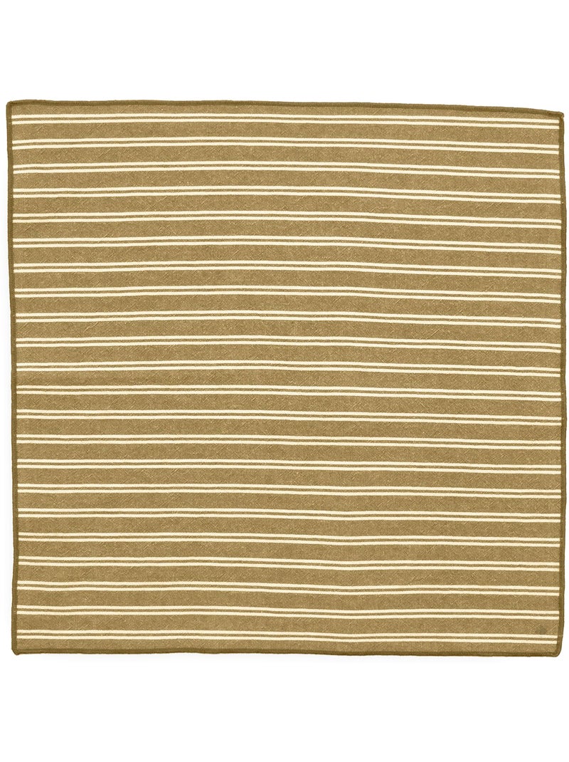 Lot de 6 serviettes de table coton LILI Marron cappuccino - Kiabi
