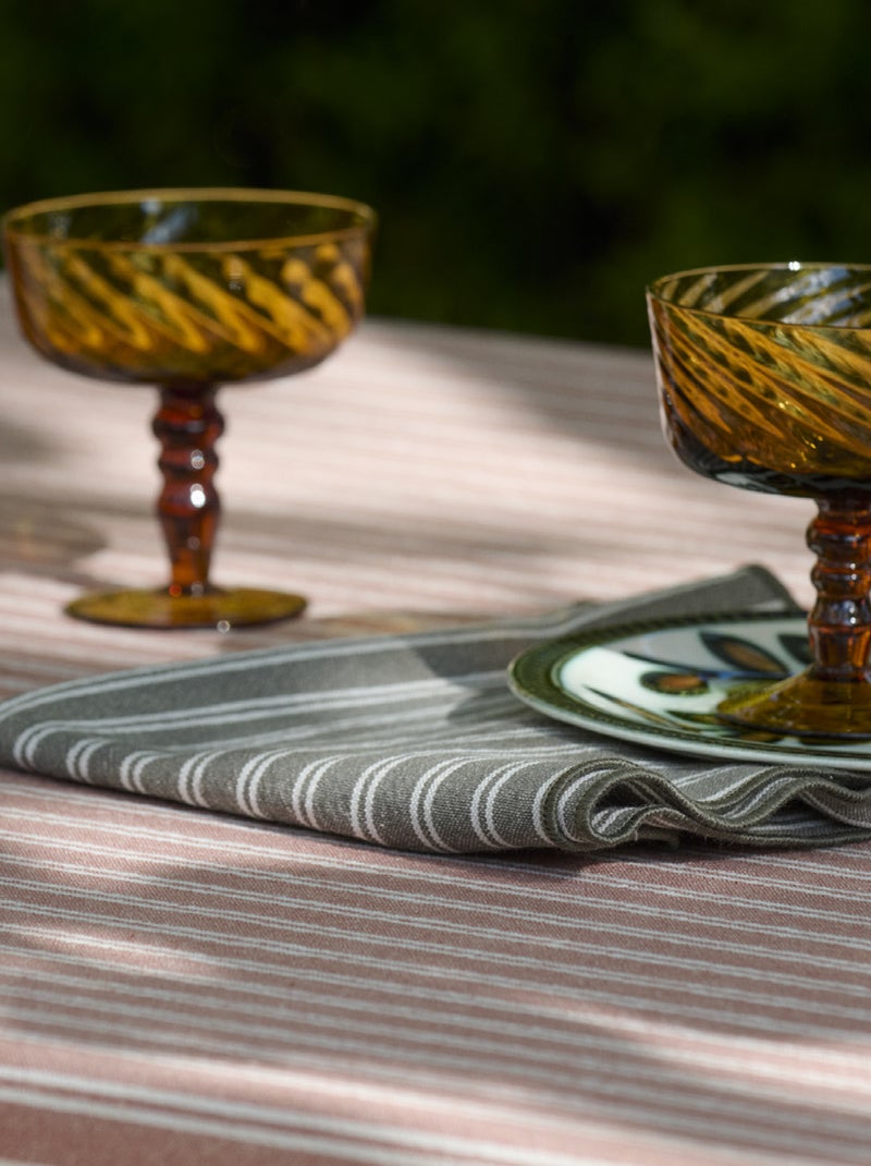 Lot de 6 serviettes de table coton LILI Rouge foncé - Kiabi