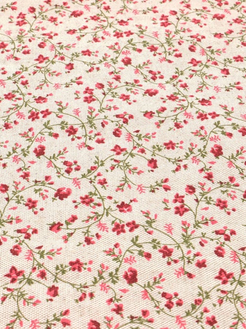 Lot de 6 serviettes de table coton lin FLORALIE - Kiabi