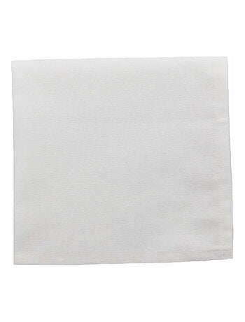 Lot de 6 serviettes de table coton lin METIS