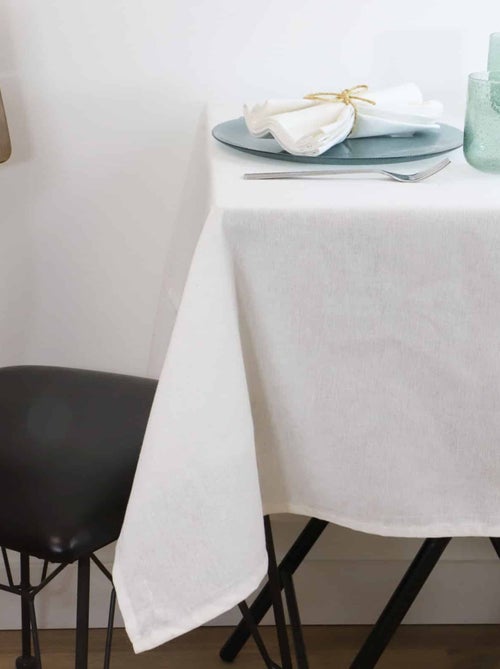 Lot de 6 serviettes de table coton lin METIS - Kiabi