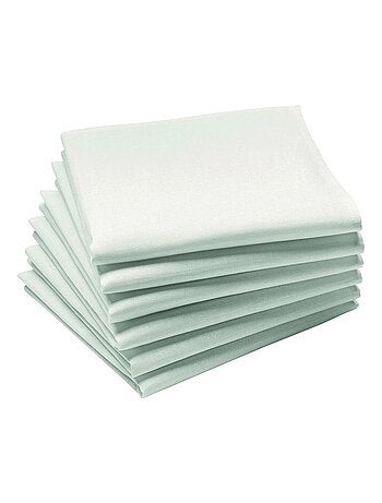 Lot de 6 serviettes de table en coton, CAMBRAI