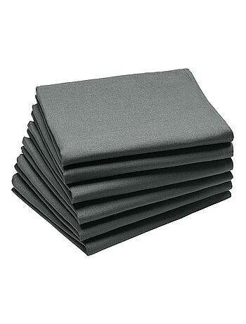 Lot de 6 serviettes de table en coton, CAMBRAI