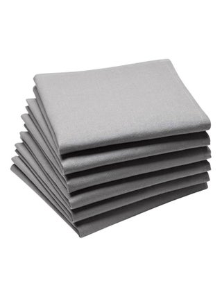 Lot de 6 serviettes de table en coton, Made in France, CAMBRAI