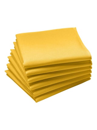 Lot de 6 serviettes de table en coton, Made in France, CAMBRAI