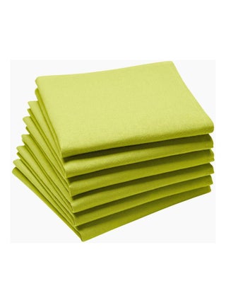 Lot de 6 serviettes de table en coton, Made in France, CAMBRAI