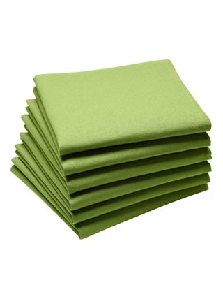 Lot de 6 serviettes de table en coton, Made in France, CAMBRAI