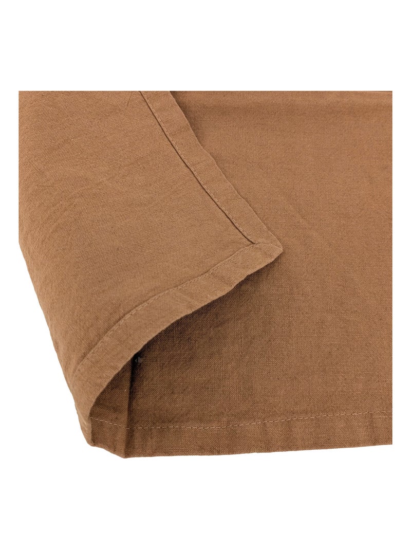 Lot de 6 serviettes de table MATTIS Cognac - Kiabi