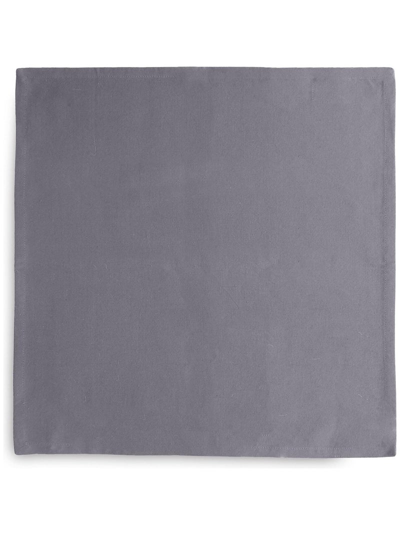 Lot de 6 serviettes de table MATTIS gris anthracite - Kiabi