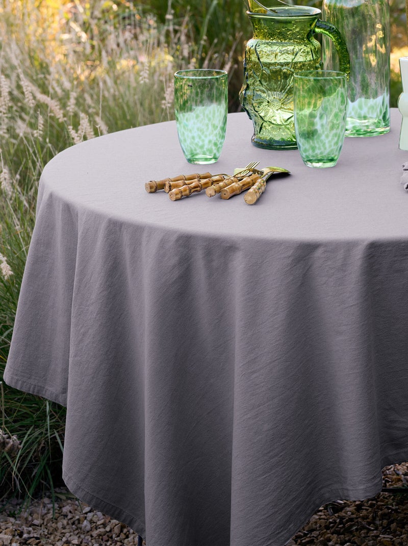 Lot de 6 serviettes de table MATTIS gris anthracite - Kiabi