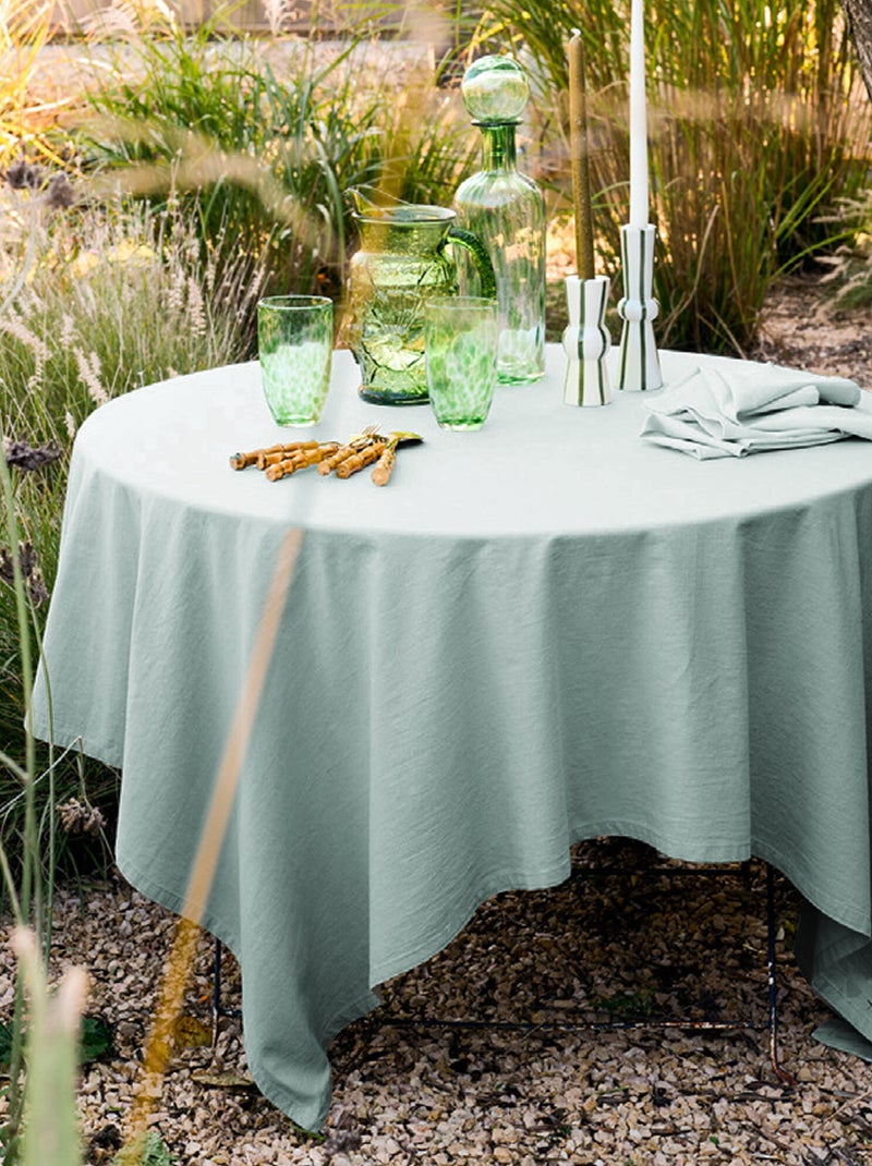 Lot de 6 serviettes de table MATTIS Vert anis - Kiabi