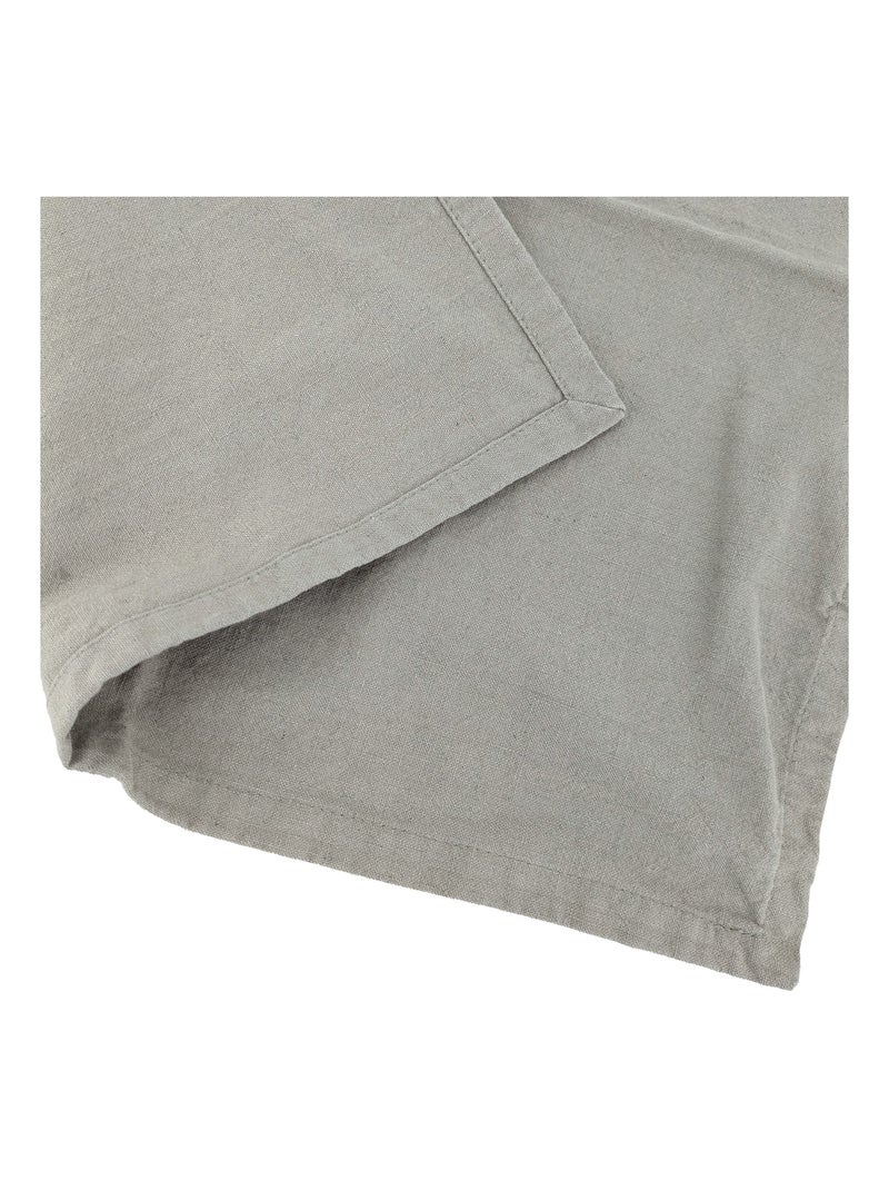 Lot de 6 serviettes de table MATTIS Vert kaki clair - Kiabi