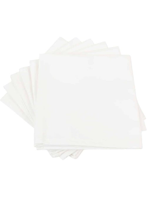 Lot de 6 serviettes de table  satin de coton LUXE - Kiabi