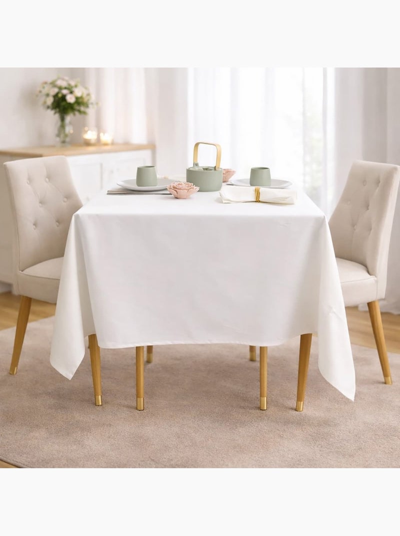 Lot de 6 serviettes de table  satin de coton LUXE Blanc - Kiabi
