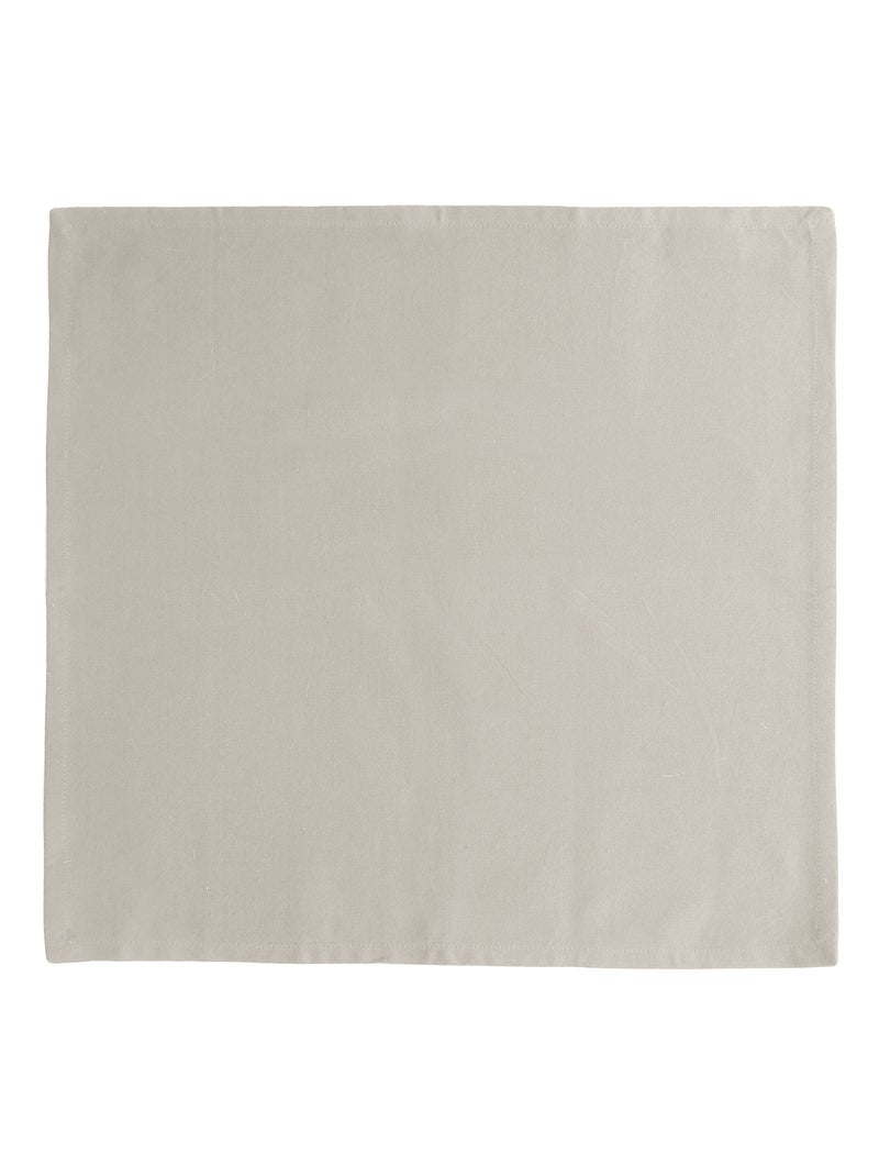 Lot de 6 serviettes de table YUCO coton Beige - Kiabi