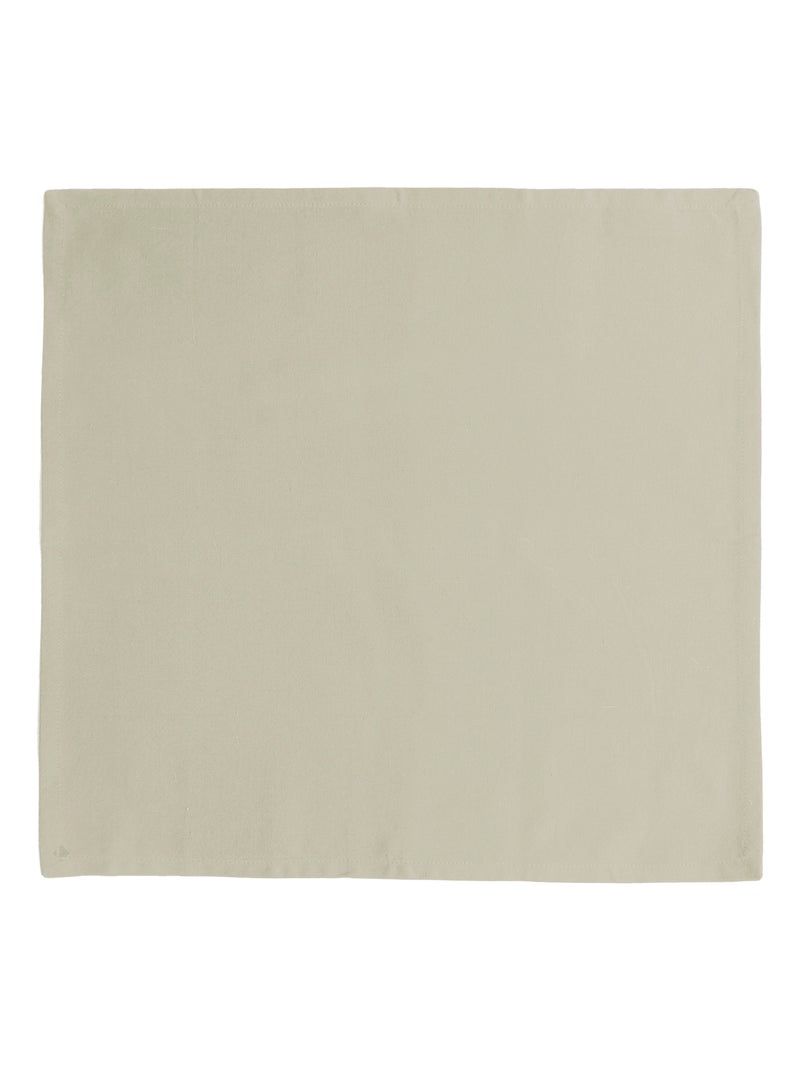 Lot de 6 serviettes de table YUCO coton Blanc cassé - Kiabi
