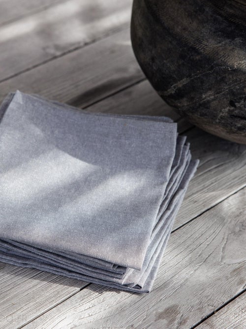 Lot de 6 serviettes de table YUCO coton - Kiabi