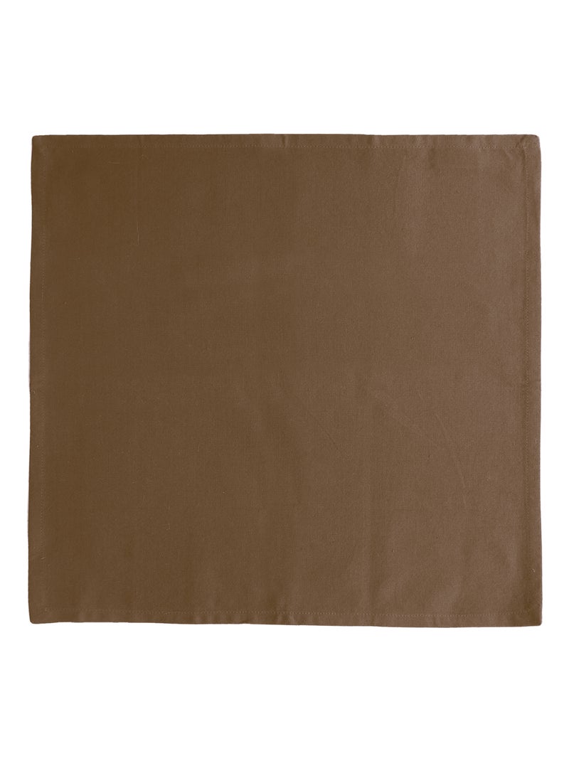 Lot de 6 serviettes de table YUCO coton Cognac - Kiabi