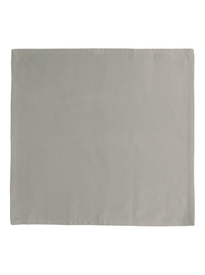 Lot de 6 serviettes de table YUCO coton Gris chiné - Kiabi