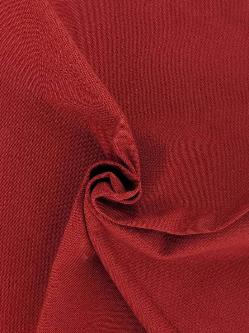 Lot de 6 serviettes de table YUCO coton Rouge brique - Kiabi