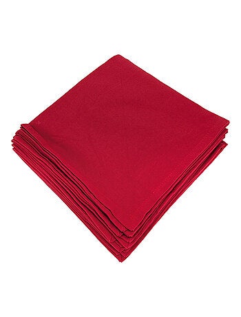 Lot de 6 serviettes de table YUCO coton