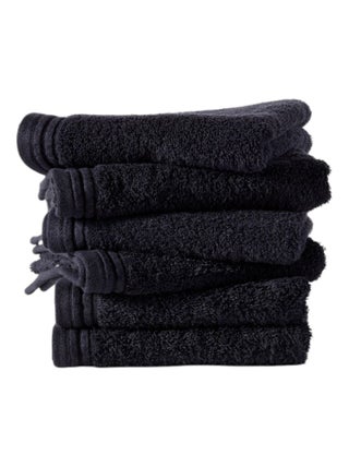 Lot de 6 serviettes de toilette coton uni BATHROOM