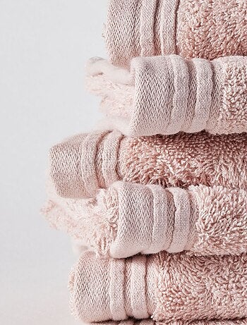 Lot de 6 serviettes de toilette coton uni BATHROOM