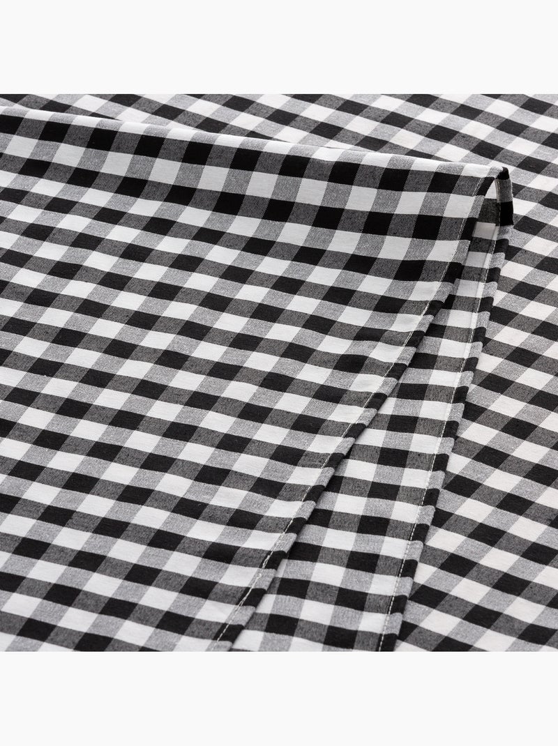 Lot de 6 serviettes en coton à carreaux vichy - gamusi Noir - Kiabi