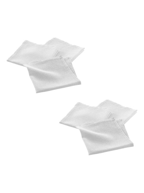 Lot de 6 serviettes en fils métallisés argentés - Kiabi Lot de 6 serviettes en fils métallisés argentés - Kiabi