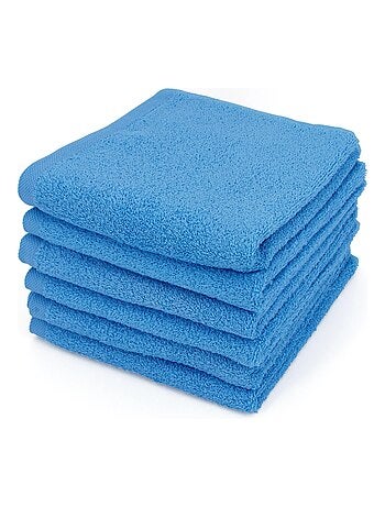 Lot de 6 serviettes toilette 50x90 ALPHA